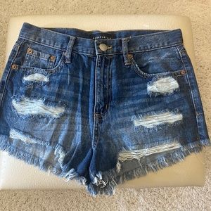 Aeropostale High Rise Denim Shorts